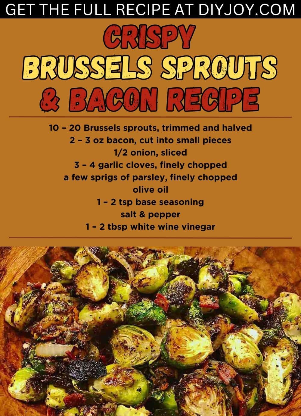 Crispy Brussels Sprouts & Bacon Recipe