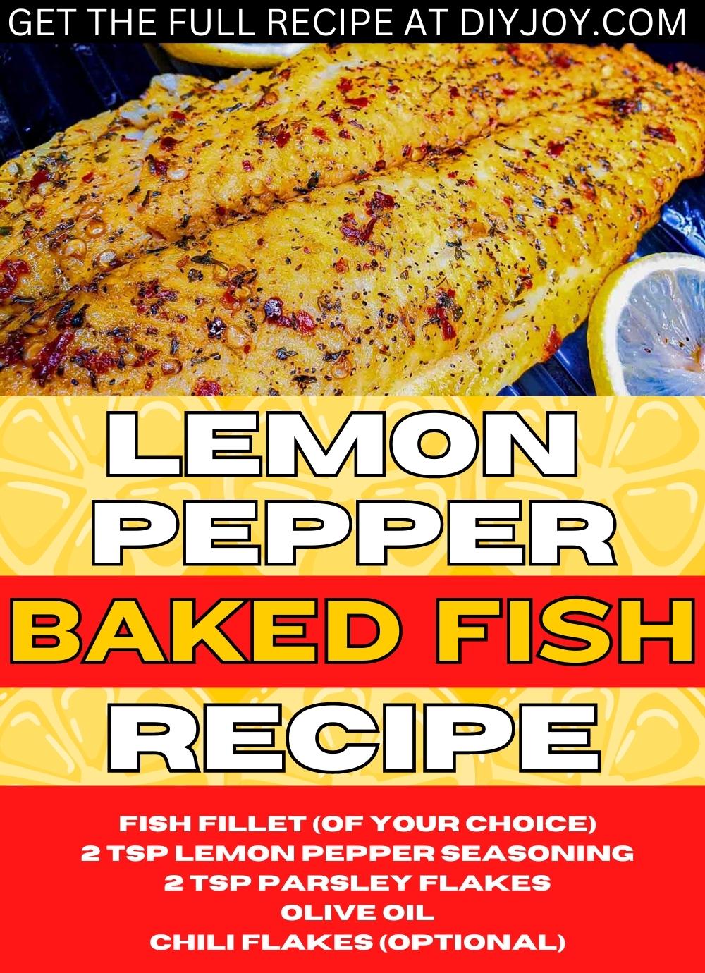 Lemon Pepper Baked Fish Recipe