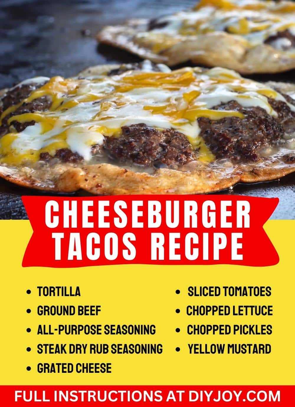 Best Cheeseburger Tacos Recipe