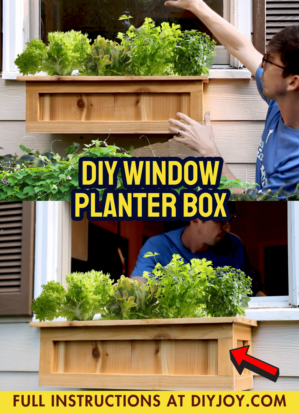 DIY Window Planter Box   DIY Window Planter Box 