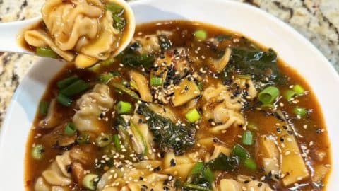 Easy 20-Minute Instant Pot Spicy Dumpling Soup Recipe | DIY Joy Projects and Crafts Ideas