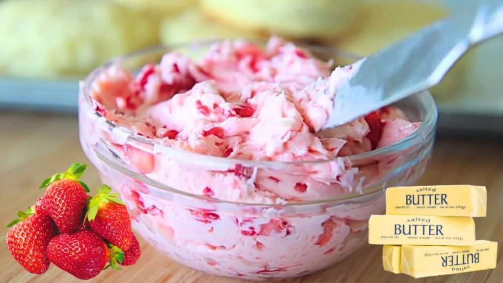 Easy 3-Ingredient Fresh Strawberry Butter Spread Dip Recipe