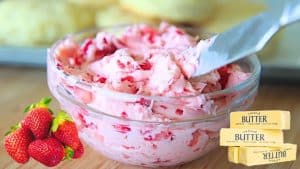 Easy 3-Ingredient Fresh Strawberry Butter Spread/ Dip Recipe
