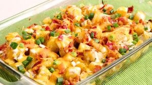Easy & Cheesy Bacon Ranch Potato Casserole Recipe