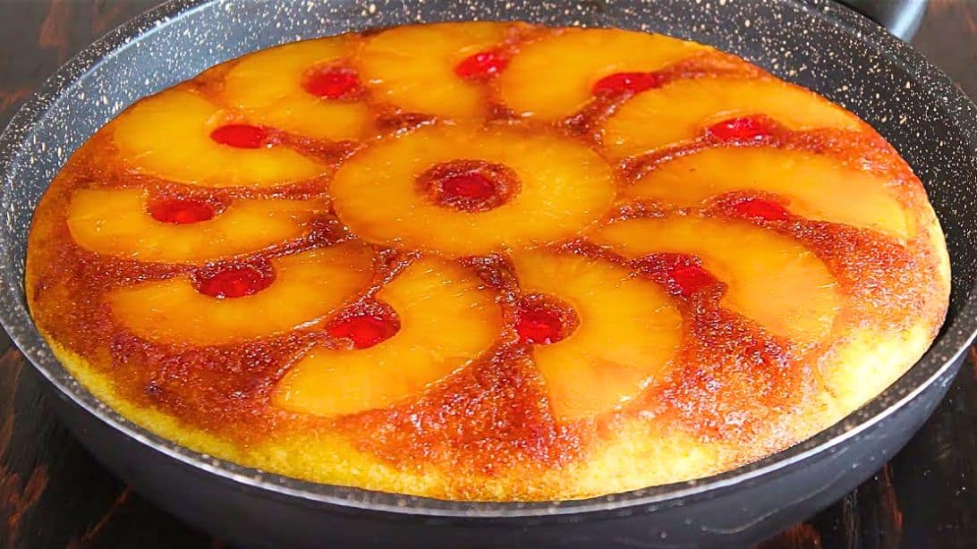 Easy Frying Pan Pineapple Upside Down Cake Recipe