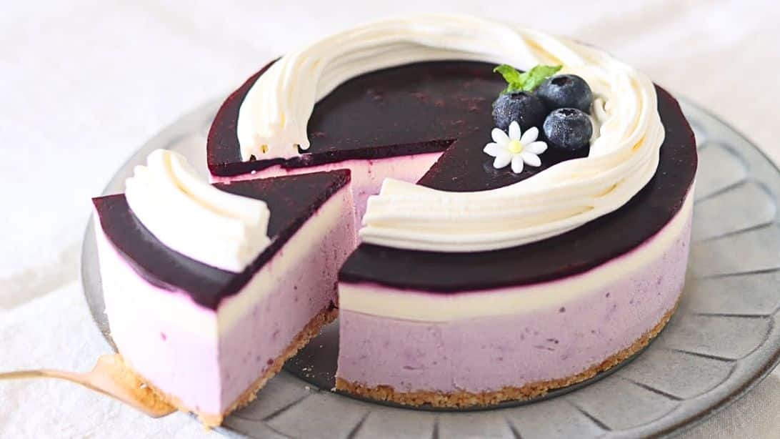 Easy No Bake Blueberry Cheesecake Recipe