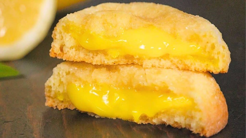 Easy, Soft, and Crumbly Stuffed Lemon Cookie Recipe