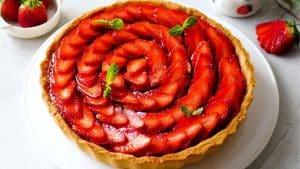 Easy Strawberry Custard Tart Recipe