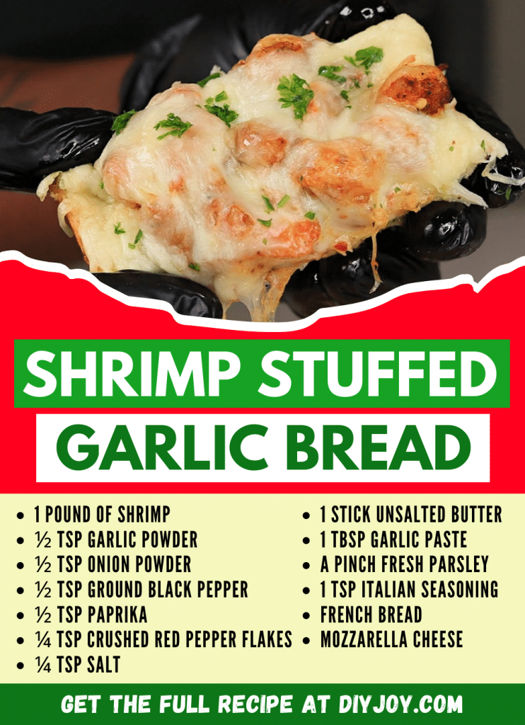 EasytoMake Cheesy Shrimp Stuffed Garlic Bread