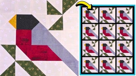 Easy-to-Make Robin Quilt Block (with Free Pattern) | DIY Joy Projects and Crafts Ideas