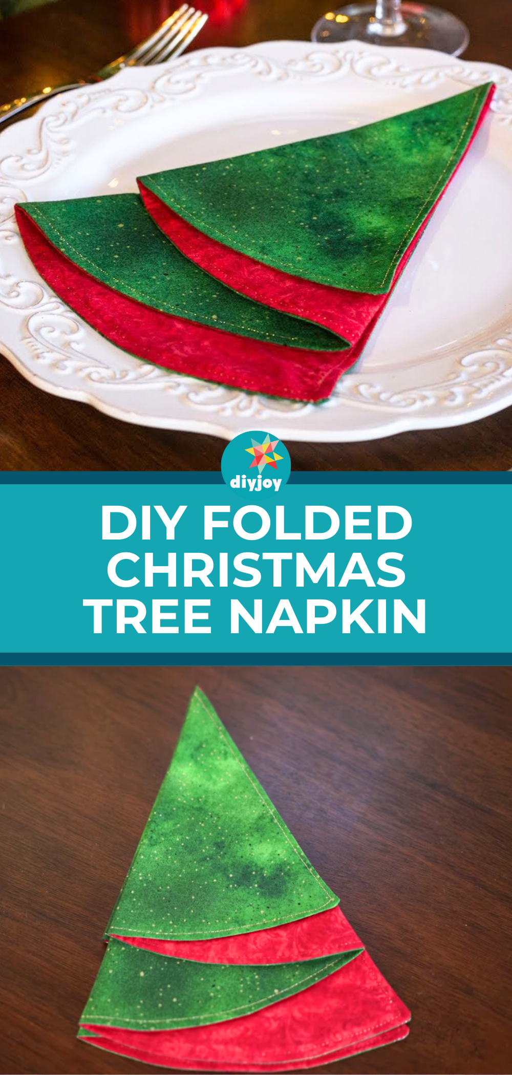 Folded Christmas Tree Napkin