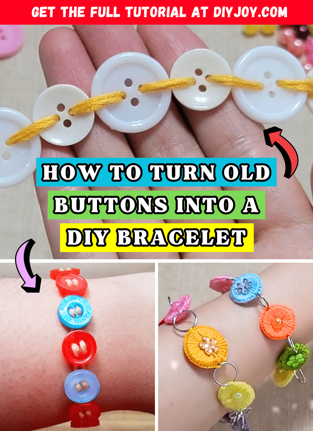 How to Turn Old Buttons Into a DIY Bracelet