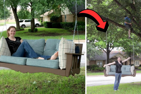 How to Build a DIY Hanging Bed Swing