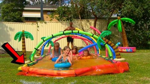 How to Make Outdoor DIY Slip ‘n Slide | DIY Joy Projects and Crafts Ideas