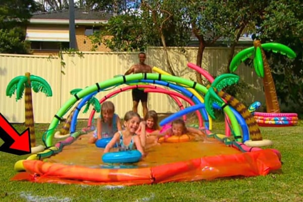 How to Make Outdoor DIY Slip 'n Slide