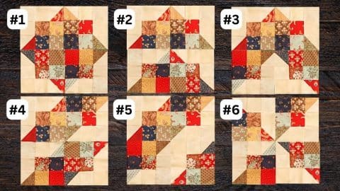 How to Make Split 9-Patch Quilt Block in 6 Ways | DIY Joy Projects and Crafts Ideas