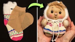 How to Make a Baby Doll in 10 Minutes Using Socks