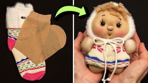 How to Make a Baby Doll in 10 Minutes Using Socks | DIY Joy Projects and Crafts Ideas