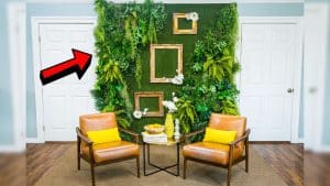How to Make a DIY Faux Living Plant Wall