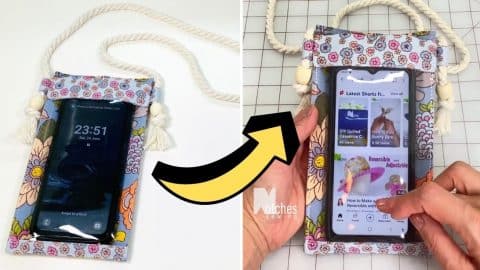 How to Make a DIY Handmade Clear Phone Sling Pouch | DIY Joy Projects and Crafts Ideas