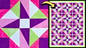 How to Make a Pinwheel Square Quilt Block (with Free Pattern)