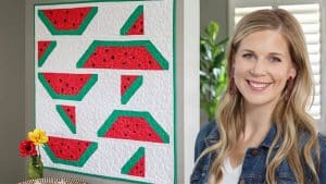 How to Make a Wall Hanging Watermelon Quilt