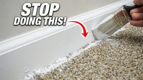 How to Paint Baseboards Over Carpet Neatly | DIY Joy Projects and Crafts Ideas