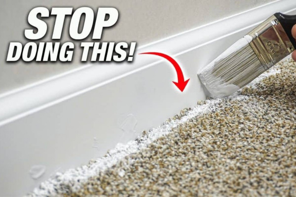 How to Paint Baseboards Over Carpet Neatly