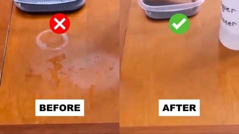 How to Remove White Water Rings and Heat Stains from Wood Furniture | DIY Joy Projects and Crafts Ideas