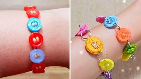 How to Turn Old Buttons Into a DIY Bracelet | DIY Joy Projects and Crafts Ideas