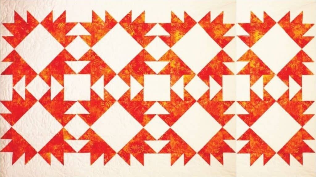 Modern Bear Paw Star Quilt