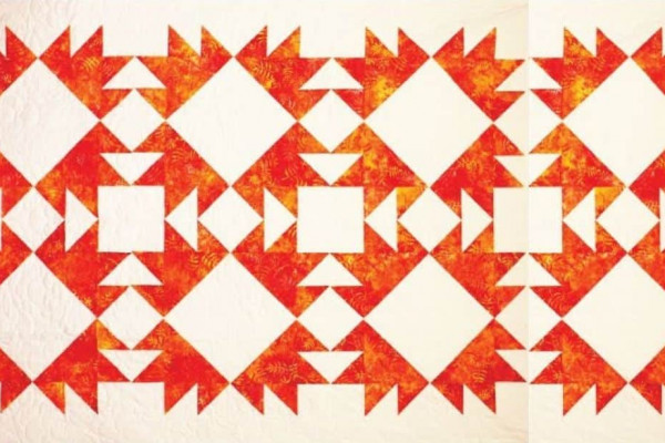 Modern Bear Paw Star Quilt