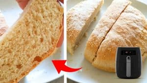 No-Knead 4-Ingredient Air Fryer Bread Recipe