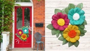 Triple Flower Wreath DIY