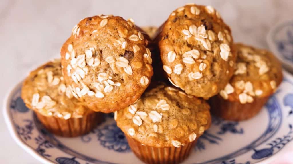 Yummy Oatmeal Banana Muffins