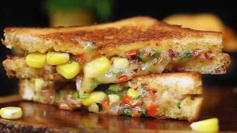 Cheese Chili Toast Sandwich Recipe | DIY Joy Projects and Crafts Ideas