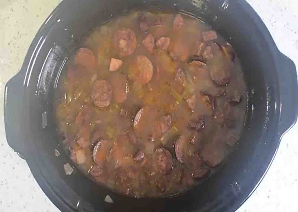 Cooking the red kidney beans recipe in the crockpot