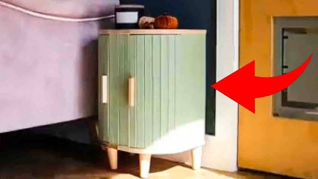 DIY Bedside Table Using IKEA Bread Bins