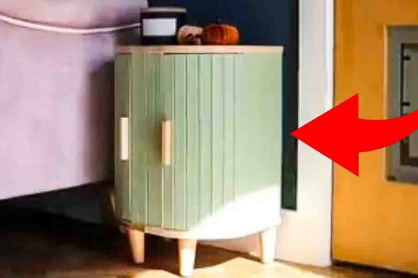 DIY Bedside Table Using IKEA Bread Bins