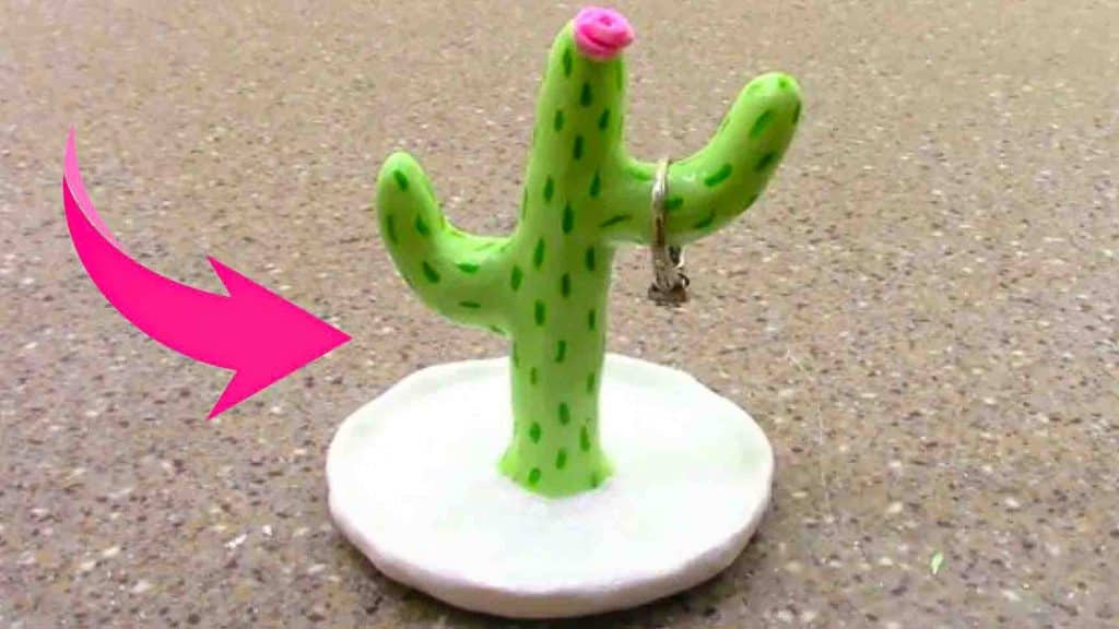 DIY cactus ring holder tutorial