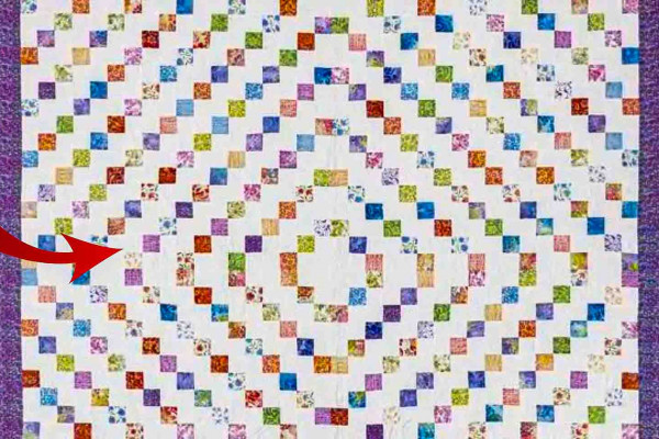 How To Make A Four Patch Around The World Quilt