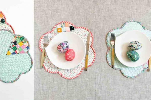 Quilted Flower Placemat Tutorial