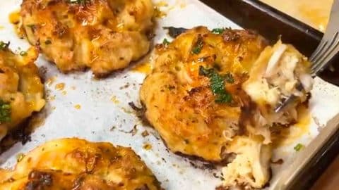 Shrimp-Stuffed Crabcakes with Lemon Sauce | DIY Joy Projects and Crafts Ideas