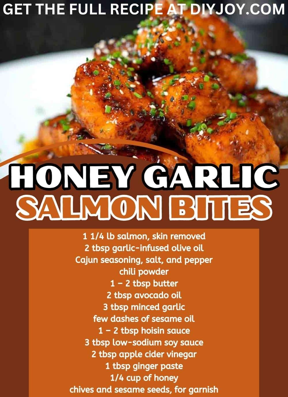 Honey Garlic Salmon Bites Recipe