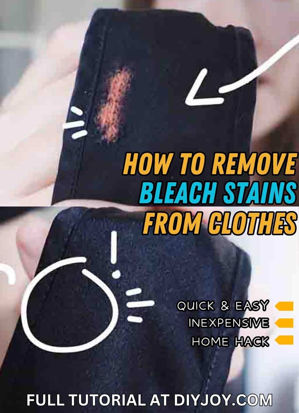 How To Remove Bleach Stains From Clothes