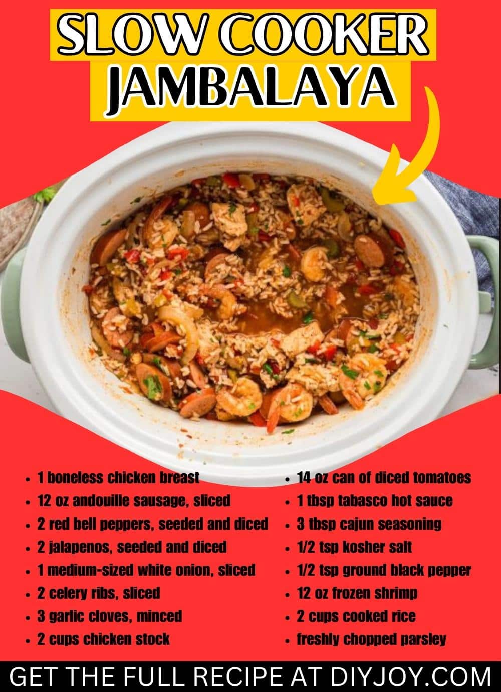 Slow Cooker Jambalaya Recipe