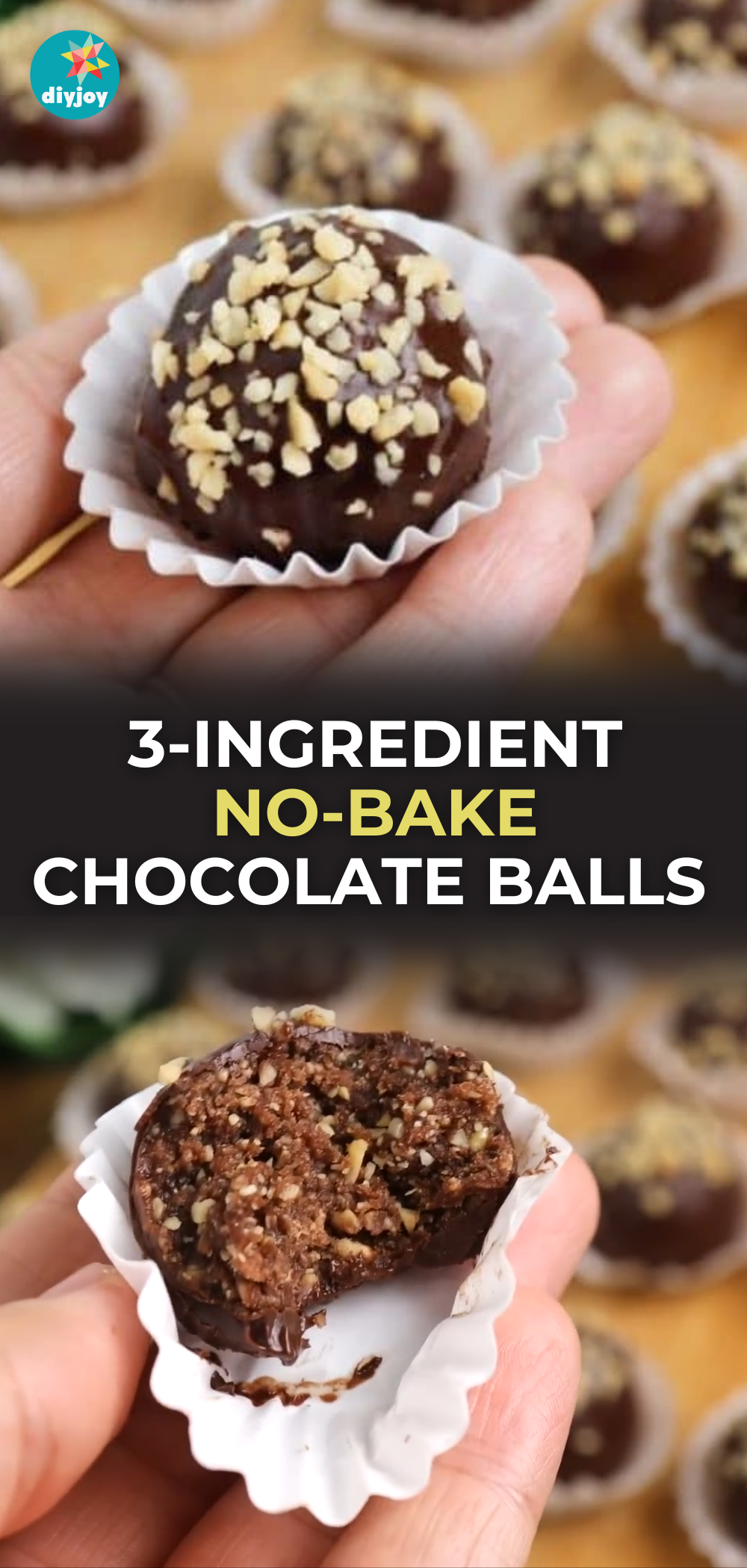 3-Ingredient No-Bake Chocolate Balls