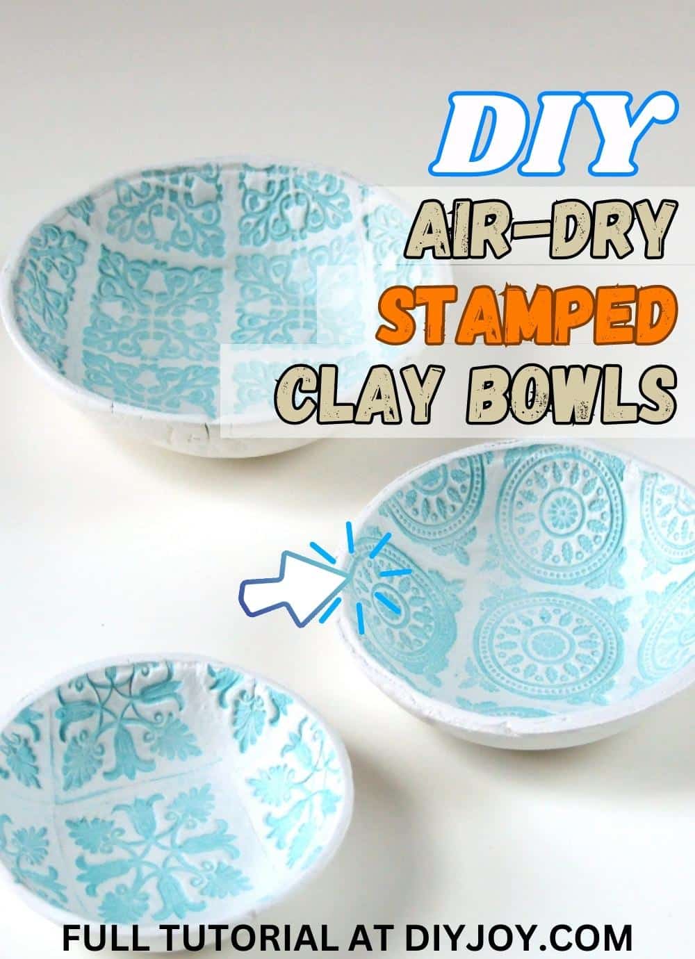 Air Drying Clay Embossed Dish **EASIEST DIY EVER** 