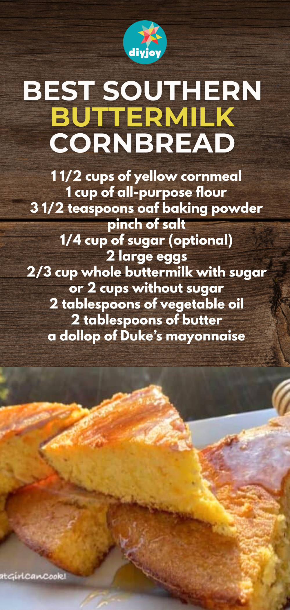 Best Southern Buttermilk Cornbread