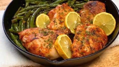 Butter Lemon Garlic Chicken and Green Beans | DIY Joy Projects and Crafts Ideas